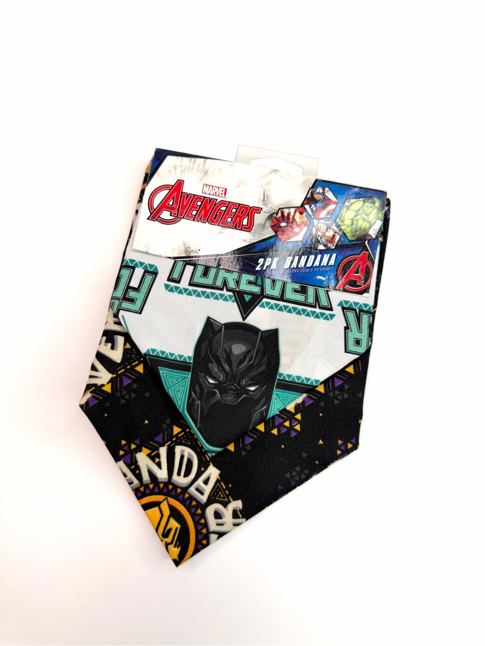 Marvel Black Panther Wakanda Forever Set of 2 Bandana